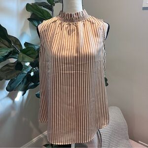 BANANA REPUBLIC Striped Sleeveless Blouse